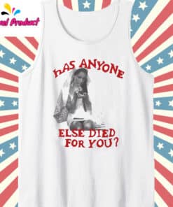 Lana Del Rey Else Died For You Tank Top White