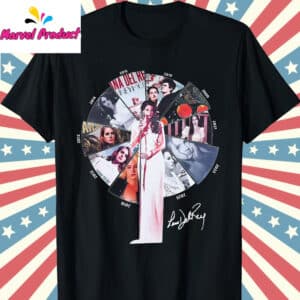 Lana Del Rey fan T Shirt Black 1
