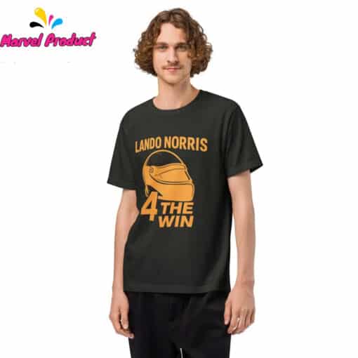 Lando Norris 4 The Win Racing Helmet Shirt - Image 2