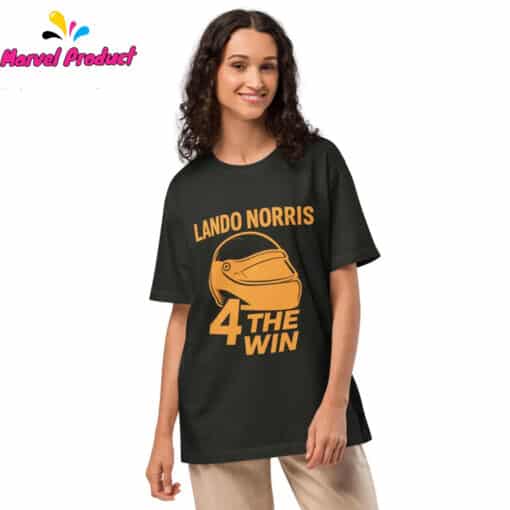 Lando Norris 4 The Win Racing Helmet Shirt - Image 3
