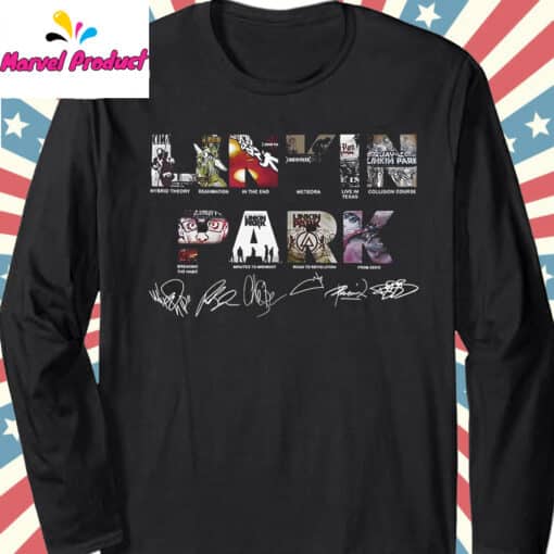 Linkin Park Album Covers & Signatures Fan Shirt - Image 4