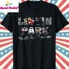 Linkin Park Album Covers Signatures Fan T Shirt Black