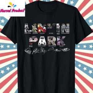 Linkin Park Album Covers & Signatures Fan Shirt 12 Linkin Park Album Covers Signatures Fan T Shirt Black