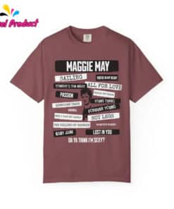Maggie May Retro Music T Shirt 1