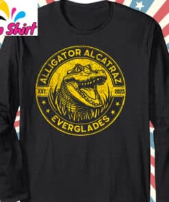 Meme Vintage Alligator Alcatraz shirt Long Sleeve T Shirt
