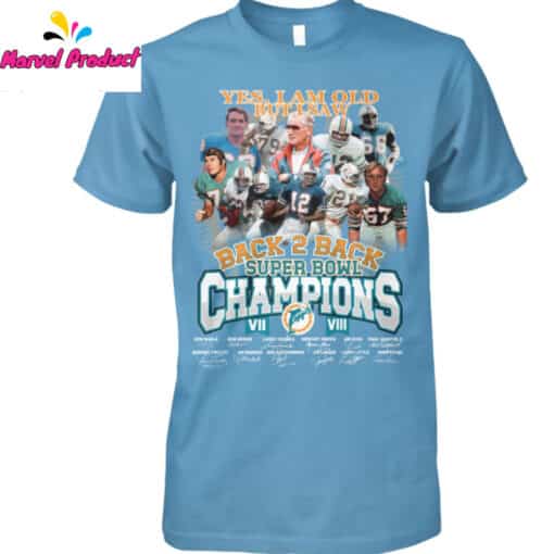 Miami Dolphins Back 2 Back Super Bowl Champions Shirt - Image 2