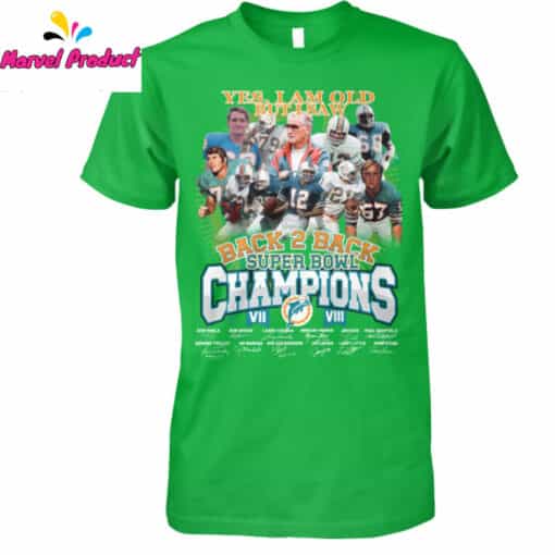 Miami Dolphins Back 2 Back Super Bowl Champions Shirt - Image 3