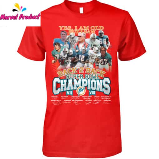 Miami Dolphins Back 2 Back Super Bowl Champions Shirt - Image 4