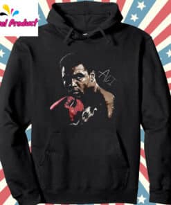 Muhammad Ali Boxing Legend Graphic Hoodie Black