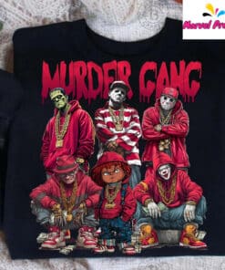 Murder Gang Horror Character Rapper Graphic Shirt