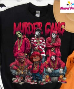 Murder Gang Horror Character Rapper Graphic Shirt2
