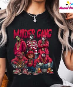 Murder Gang Horror Character Rapper Graphic Shirt3
