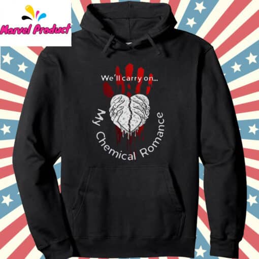 My Chemical Romance We'll Carry On Heart Graphic Shirt - Image 4