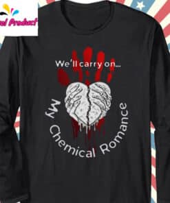 My Chemical Romance Well Carry On Heart Graphic Shirt Long Sleeve