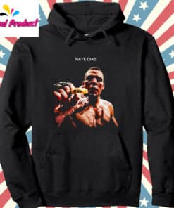 Nate Diaz UFC Fighter Graphic Hoodie Black