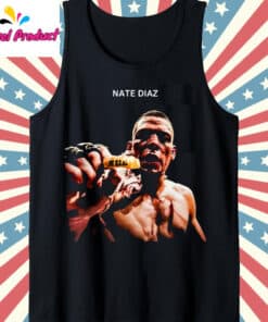 Nate Diaz UFC Fighter Graphic Tank Top Black