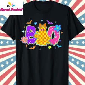 Neon Halloween Ghost Shirt 12 Neon Halloween Ghost Shirt T Shirt Black