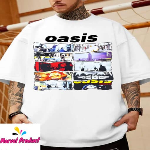 Oasis Song Titles & Signatures Fan Shirt - Image 2