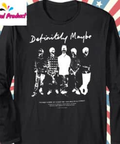 Oasis Definitely Maybe Album Back Print Fan Long Sleeve Black