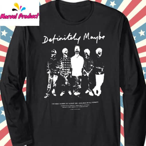 Oasis Definitely Maybe Album Back Print Fan Shirt - Image 3