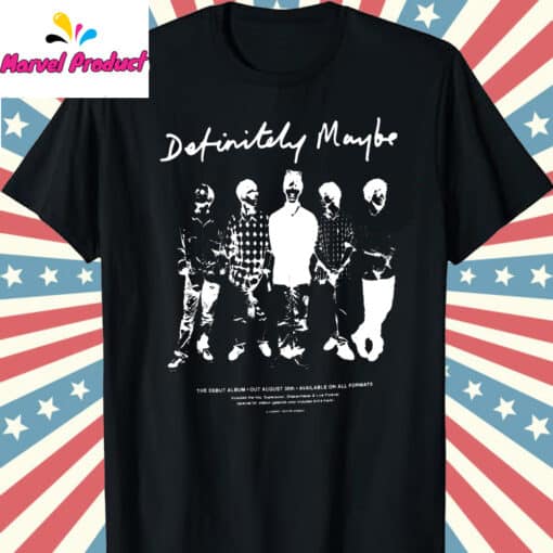 Oasis Definitely Maybe Album Back Print Fan Shirt