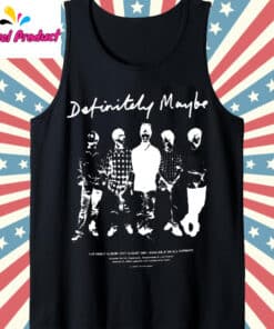 Oasis Definitely Maybe Album Back Print Fan Tank Top Black