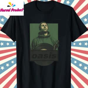 Oasis Liam Vinyl T Shirt 12 Oasis Liam Vinyl T Shirt