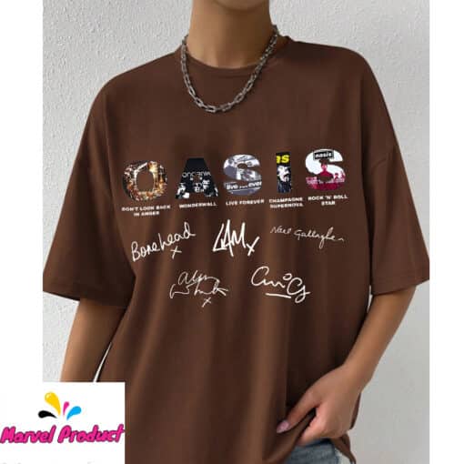 Oasis Band Photo Collage Fan Shirt - Image 3