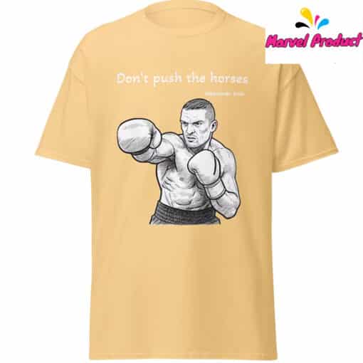 Oleksandr Usyk Boxing "Don't Push the Horses" Shirt - Image 2