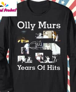 Olly Murs 15 Years of Hits Photo Collage Fan Long Sleeve Black