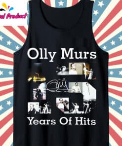 Olly Murs 15 Years of Hits Photo Collage Fan Tank Top Black