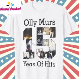 Olly Murs 2025 Tour Shirt 12 Olly Murs 2025 Tour T Shirt White