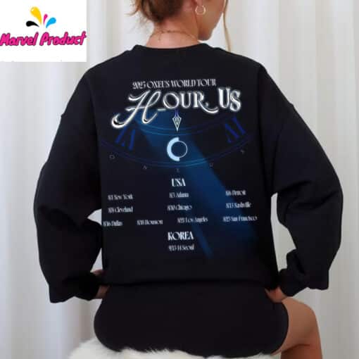Oneus World Tour Hour Us 2025 Shirt - Image 3