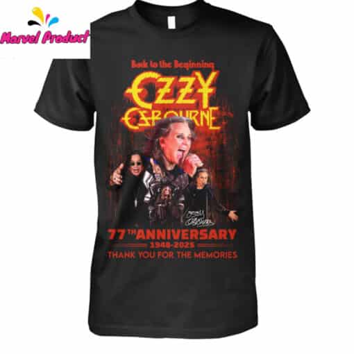 Ozzy Osbourne 77th Anniversary 1948-2025 Shirt
