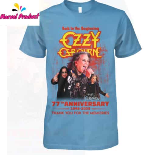 Ozzy Osbourne 77th Anniversary 1948-2025 Shirt - Image 4