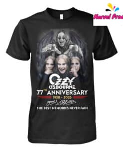 Ozzy Osbourne 77th Anniversary 1958-2025 The Best Memories Never Fade Shirt