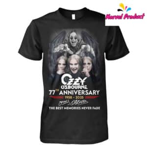 Ozzy Osbourne 77th Anniversary 1958 2025 The Best Memories Never Fade Shirt