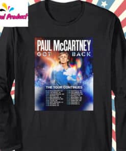 Paul McCartney Got Back Tour Dates 2025 Long Sleeve Black