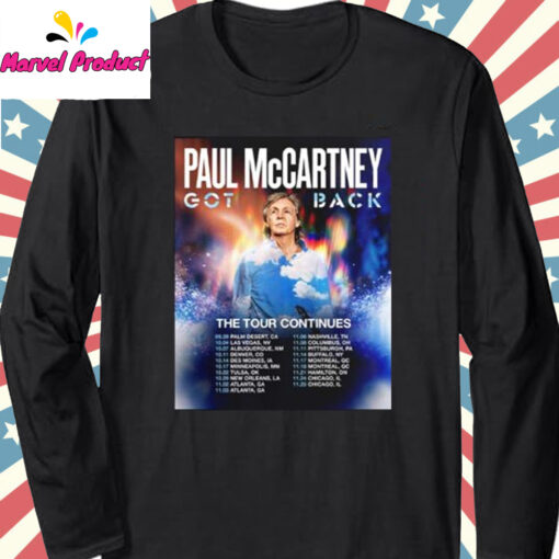 Paul McCartney Got Back Tour Dates 2025 Shirt - Image 3
