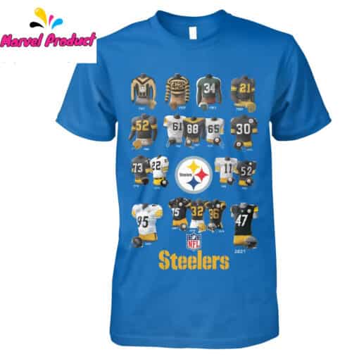Pittsburgh Steelers Jersey Evolution History Shirt - Image 2