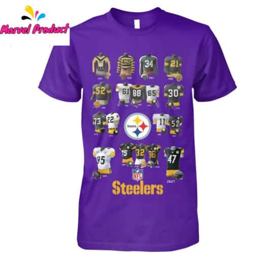 Pittsburgh Steelers Jersey Evolution History Shirt - Image 4
