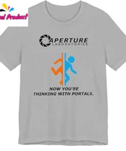 Portal Game Series Aperture Laboratories Illustration T Shirt 1