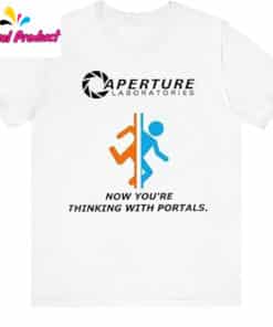 Portal Game Series Aperture Laboratories Illustration T Shirt 2
