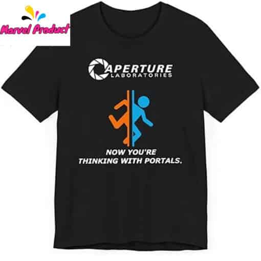 Portal Game Series Aperture Laboratories Illustration T-Shirt