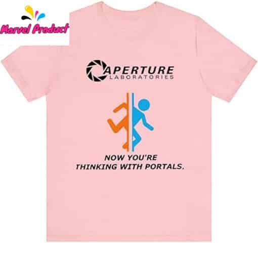 Portal Game Series Aperture Laboratories Illustration T-Shirt - Image 4