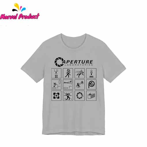 Portal Game Series Aperture Laboratories Logo T-Shirt - Image 2
