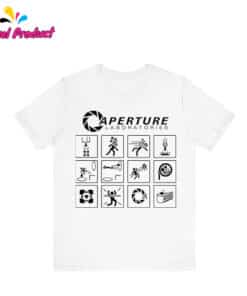 Portal Game Series Aperture Laboratories Logo T Shirt 2