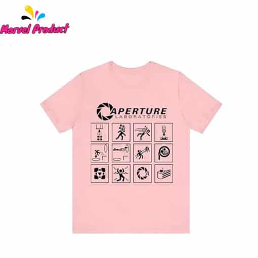 Portal Game Series Aperture Laboratories Logo T-Shirt - Image 4
