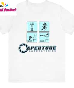 Portal Game Series Aperture Laboratories T Shirt 2