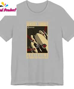 Portal Game Series Sentry Turret T Shirt 1